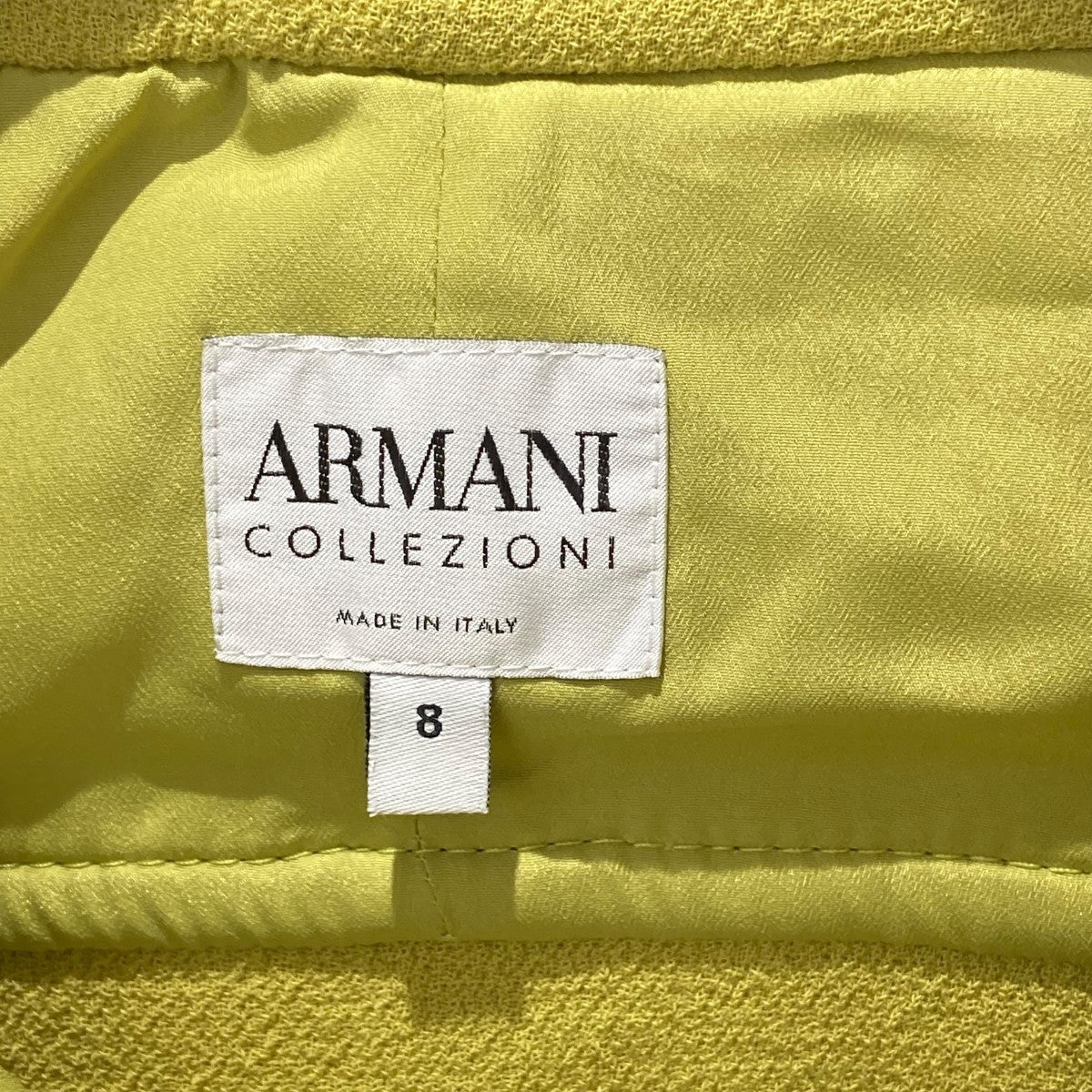 ARMANI COLLEZIONI アイボリーゴールド　薄手　ジャケット　大きい ARMANI COLLEZIONI(アルマーニコレツィオーニ) ジャケット