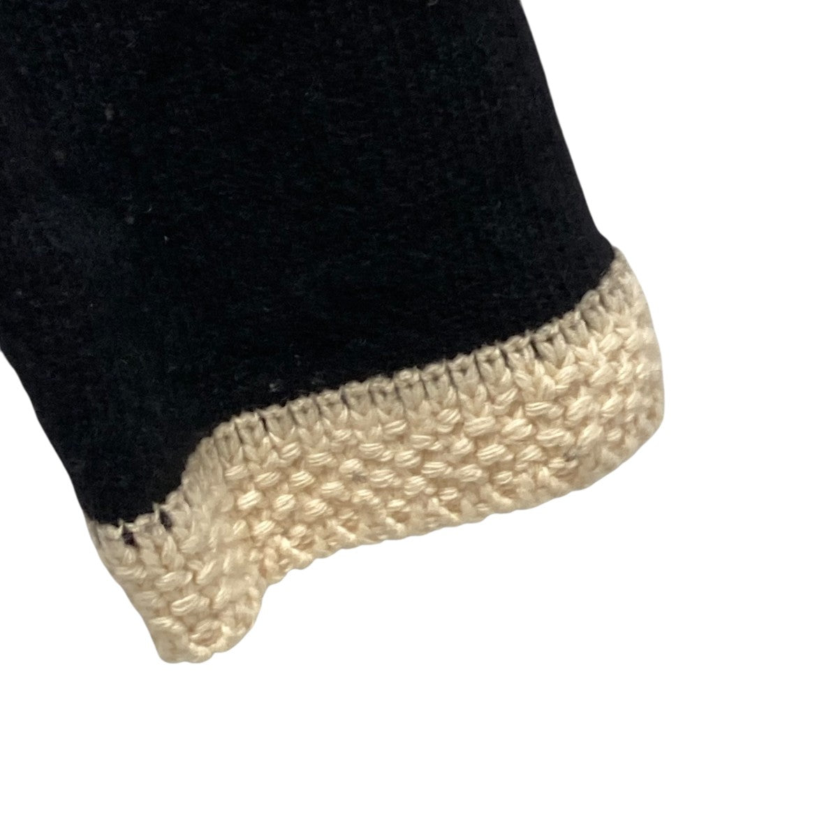 CHANEL(シャネル) ニットカーディガン ブラック×ホワイト サイズ 46