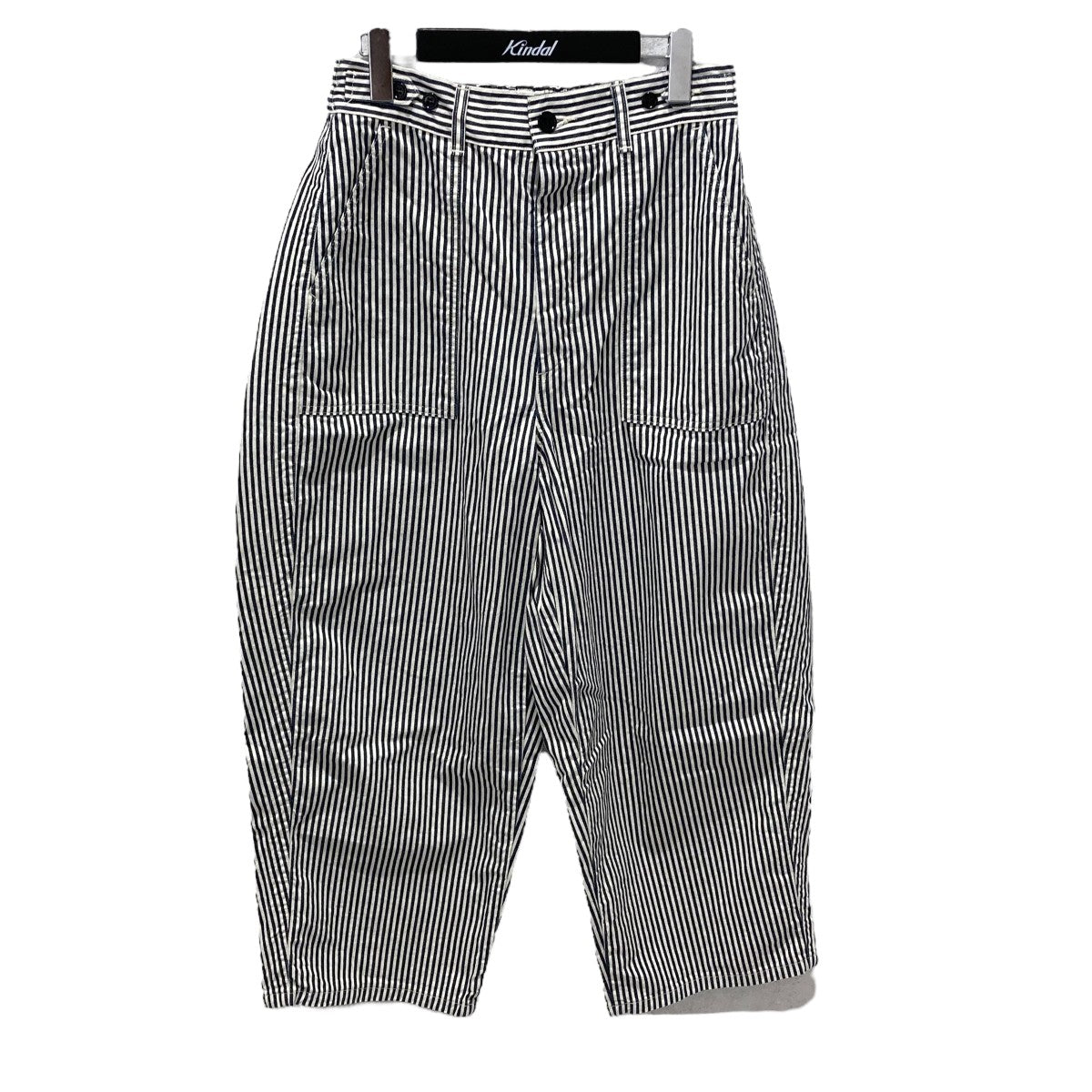 JAMES PANTS HICKORYストライプワイドパンツ
