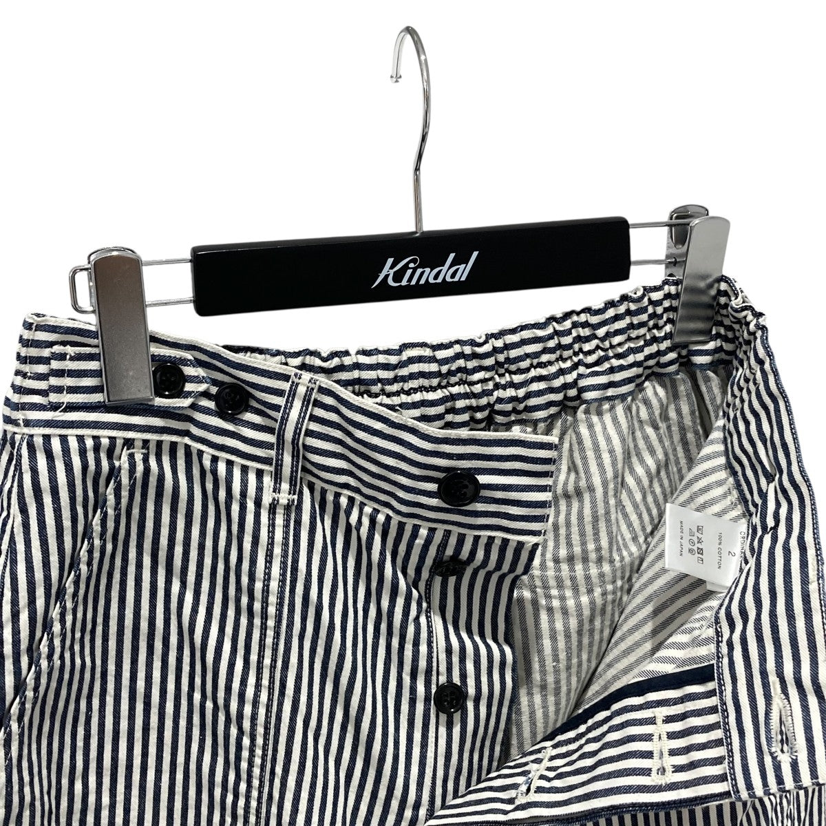 JAMES PANTS HICKORYストライプワイドパンツ