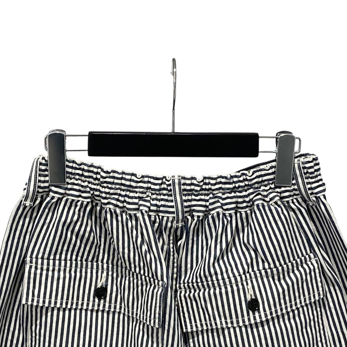 JAMES PANTS HICKORYストライプワイドパンツ