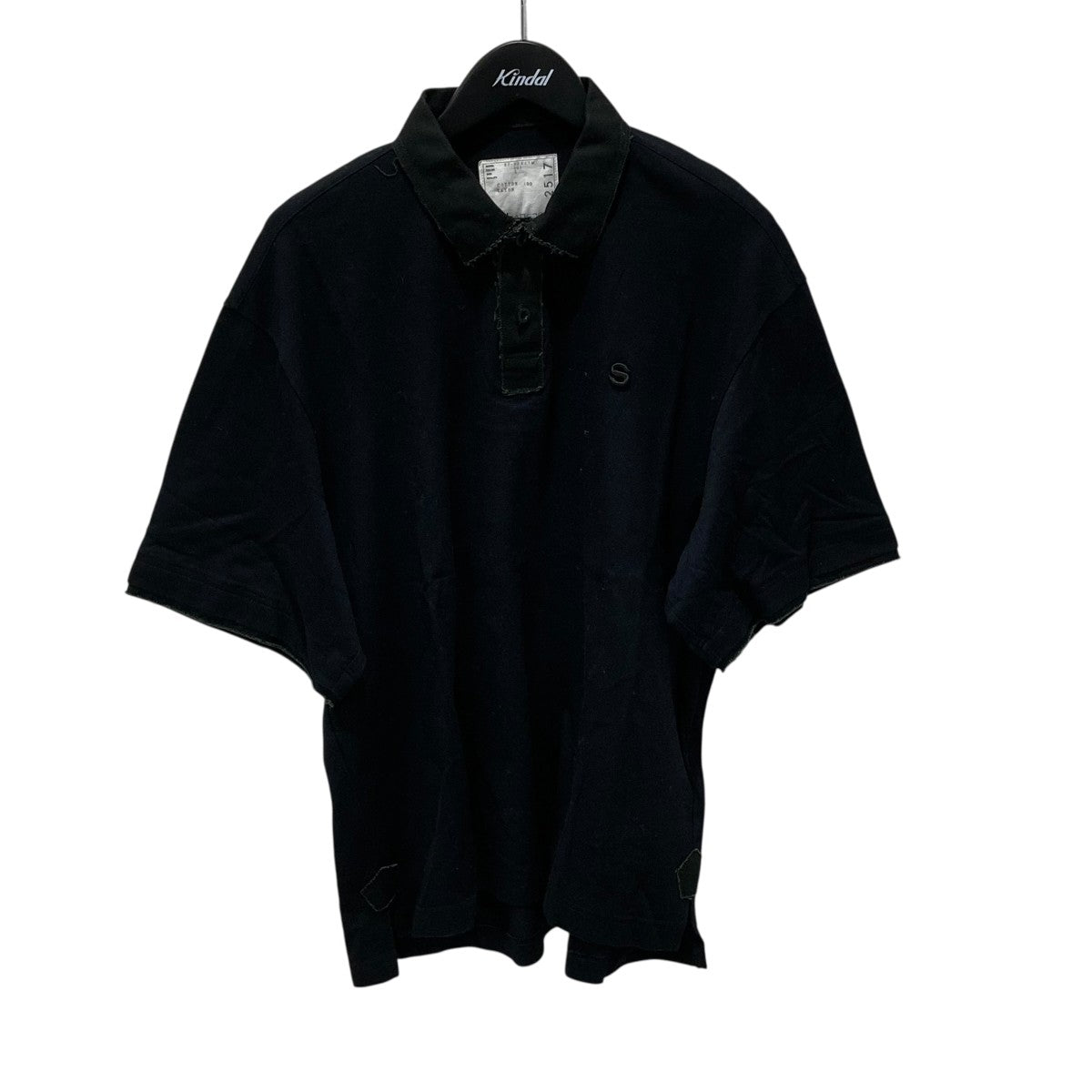 sacai S Pique Polo Shirt ポロシャツ　黒 Sacai - S ピケ ポロシャツ | HBX - ハイプビースト(Hypebeast