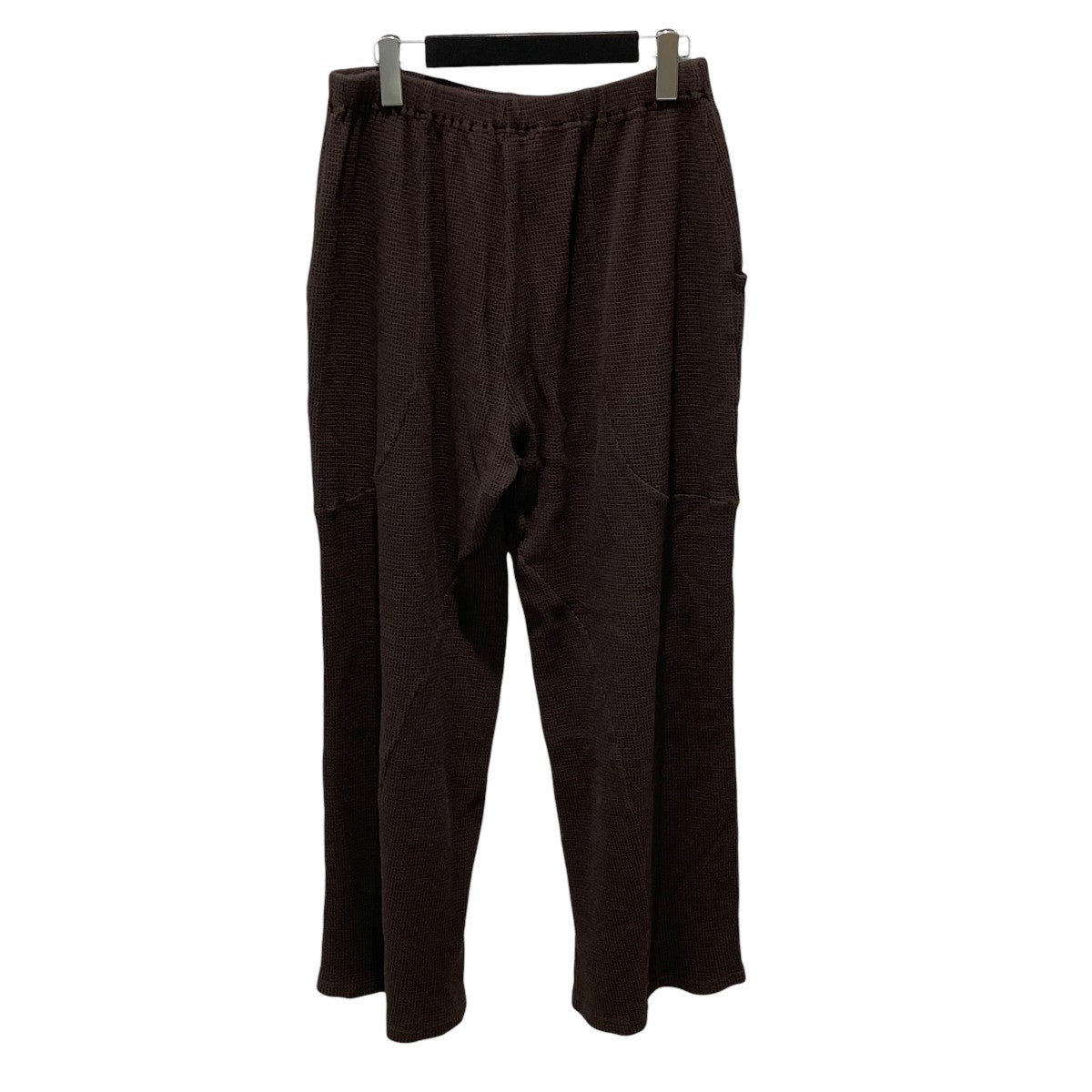 ander(アンダール) WAFFLE CURVY PANTSイージーパンツ ブラウン