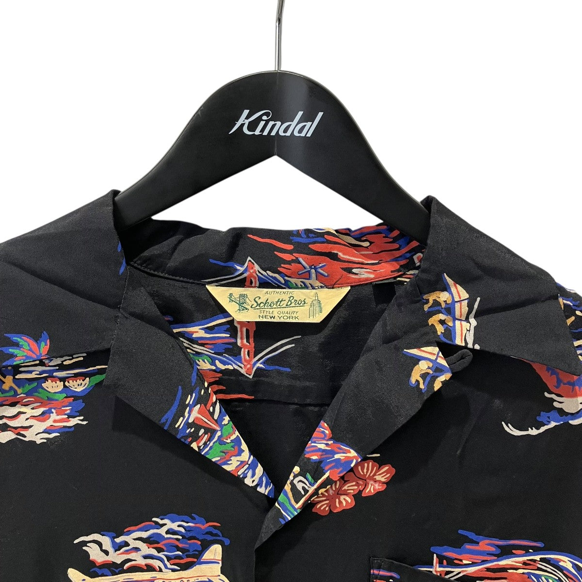 SCHOTT BROS． 25SSパイナップルジュース RAYON SHIRT SHELL半袖シャツ782-5123015 古着・中古-3枚目のアイテム画像