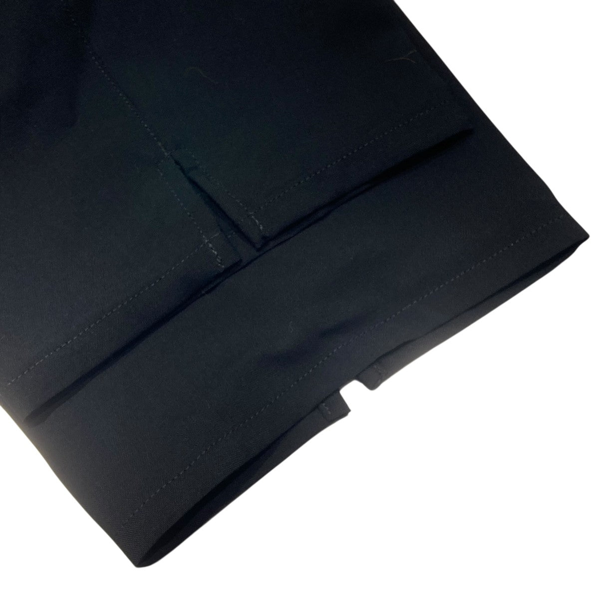 未使用品　OVERCOAT オーバーコート　パンツ　ブラック OVERCOAT(オーバーコート) ワイドレッグドローストリング