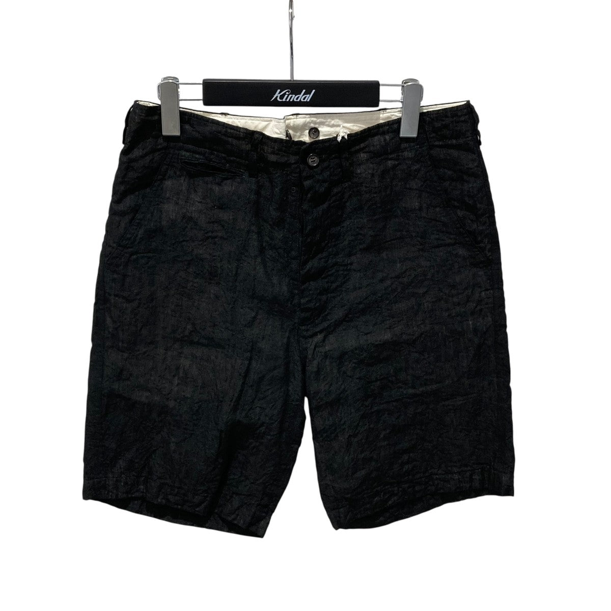 （美品）オールドマンズテーラーR&D.M.Co シルクハーフパンツ　ブラック 美品）オールドマンズテーラーR&D.M.Co シルクハーフパンツ