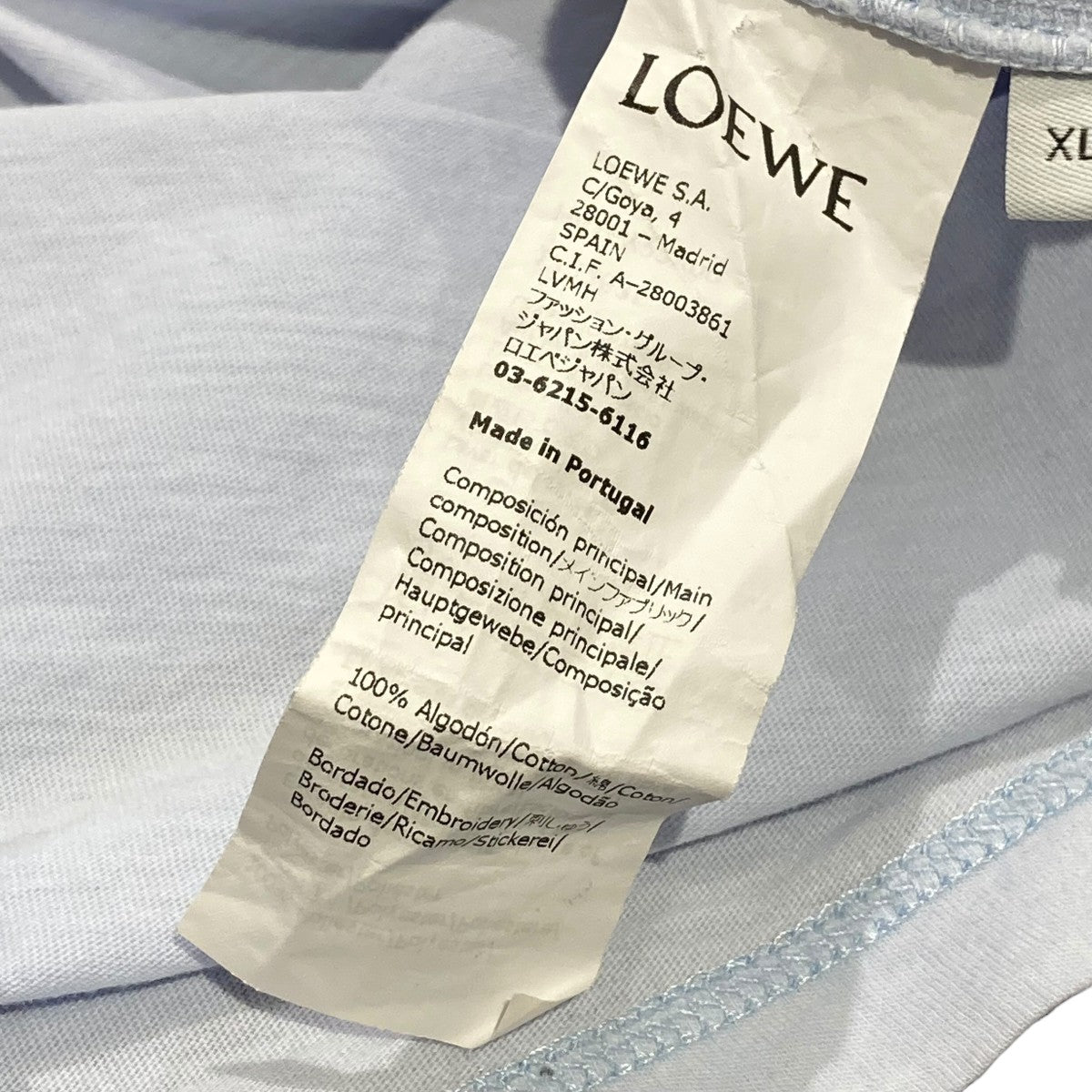 loewe 半袖Tシャツh616y22x09 古着・中古-6枚目のアイテム画像