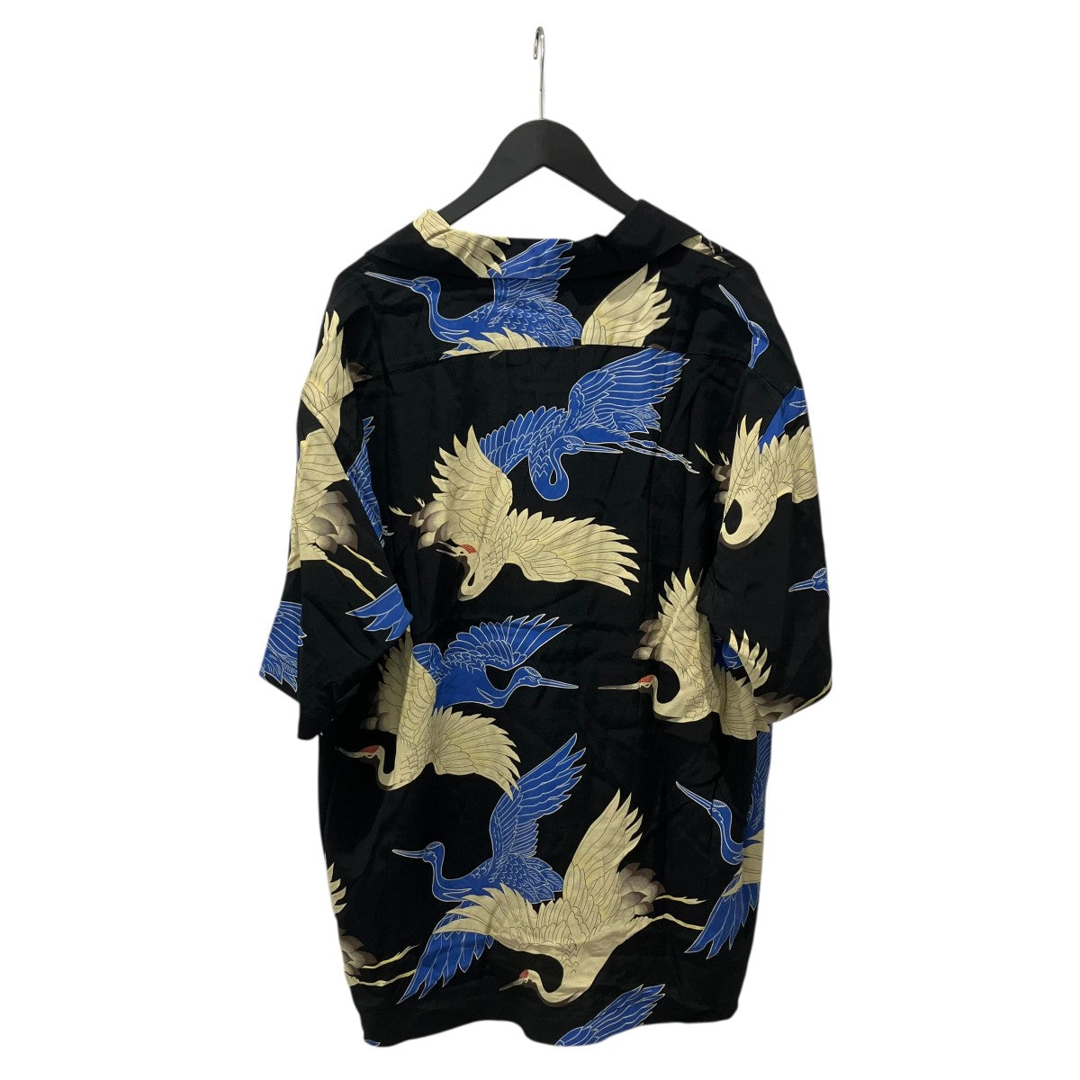 SCHOTT BROS． 25SS×PJ RAYON SHIRT CRANE 鶴半袖シャツ782-5123018 古着・中古-2枚目のアイテム画像