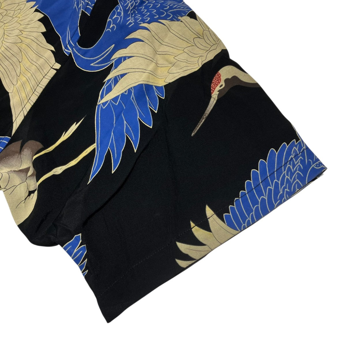 SCHOTT BROS． 25SS×PJ RAYON SHIRT CRANE 鶴半袖シャツ782-5123018 古着・中古-4枚目のアイテム画像