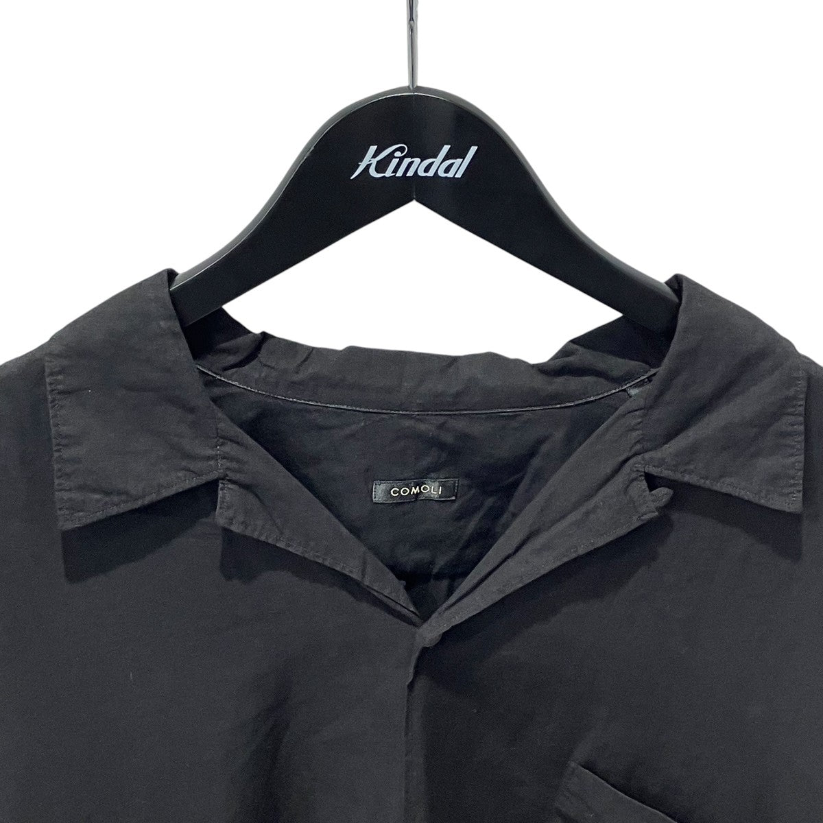 COMOLI(コモリ) KHADIコットン半袖オープンカラーシャツ半袖シャツB01