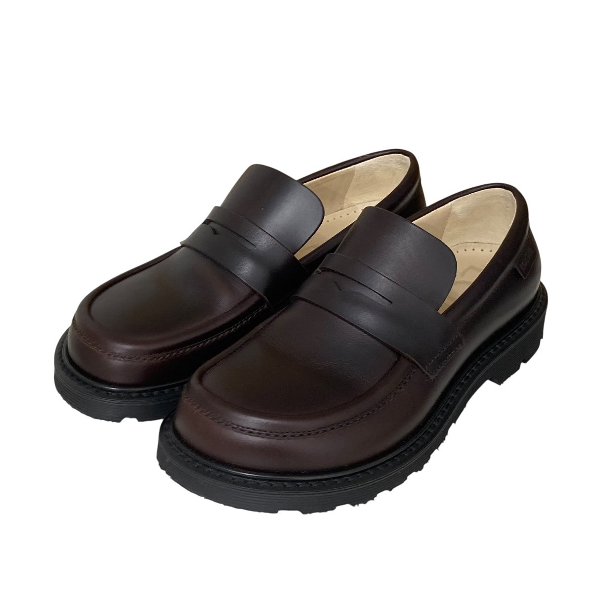 【極美品・新品未使用】LOEWE ロエベ ビジュー付きヒール/ブラウン/36 LOEWE(ロエベ) SAMPLE品 ZAPATOS OXFORDオックスフォードレザー