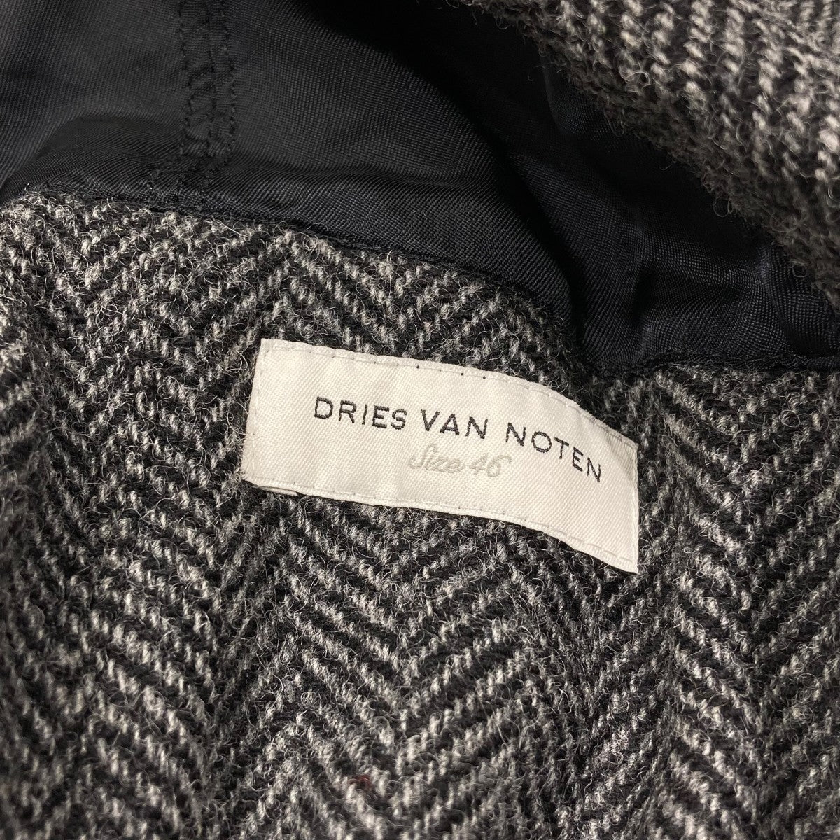DRIES VAN NOTEN(ドリスヴァンノッテン) ヘリンボーンウールジャケット