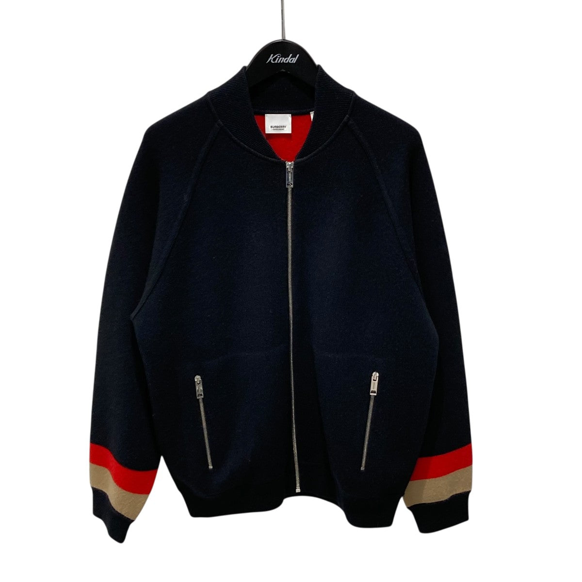BURBERRY ジップアップニットジャケット8029404 古着・中古-1枚目のアイテム画像