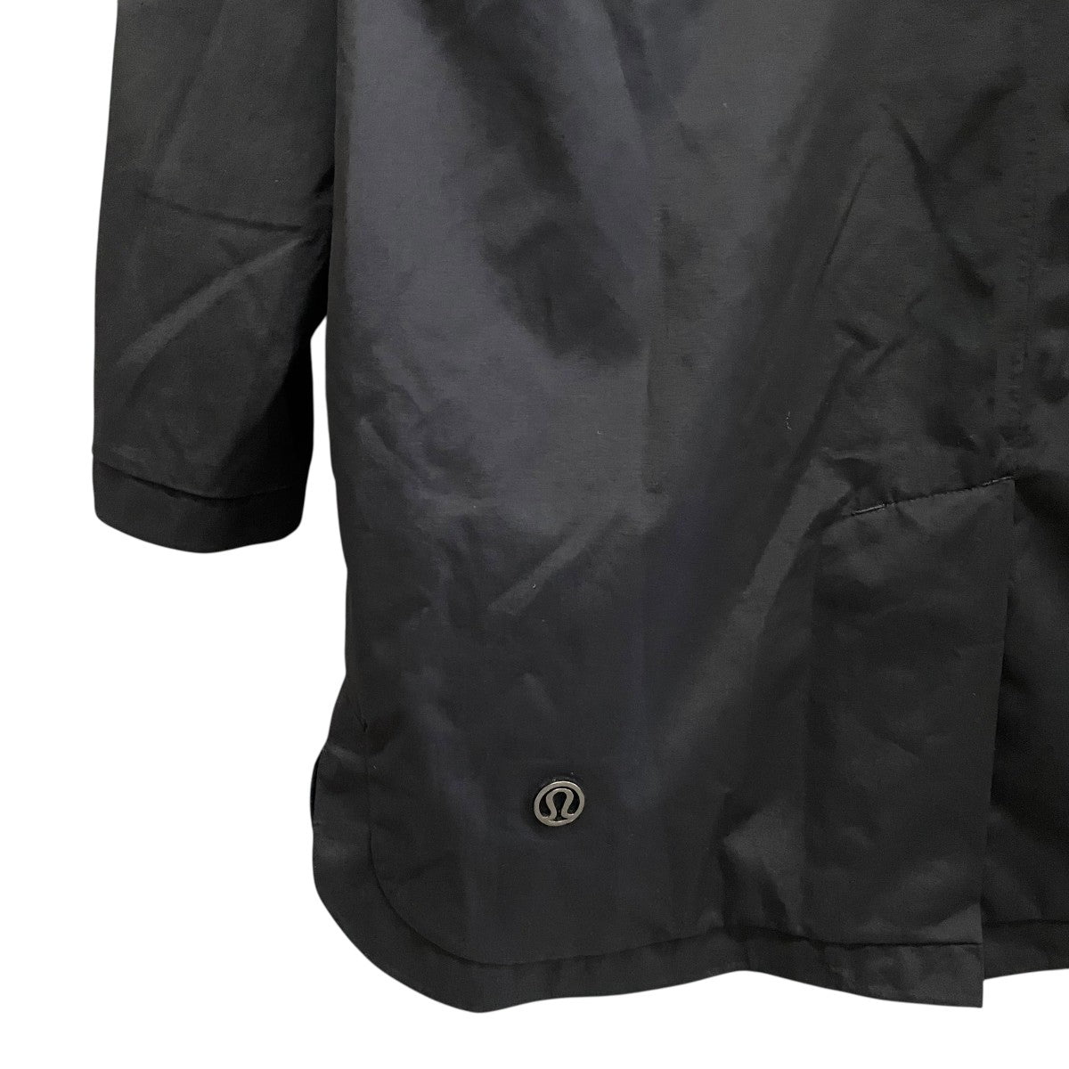 Lululemon ルルレモン ナイロンジャケット ロング丈 黒 lululemon(ルルレモン) ダウンジャケット・コート(レディース