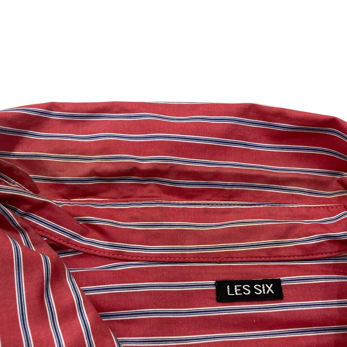 LES SIX(レシス) ストライプ長袖シャツTJUGO-FYRA-6-dS TJUGO-FYRA-6