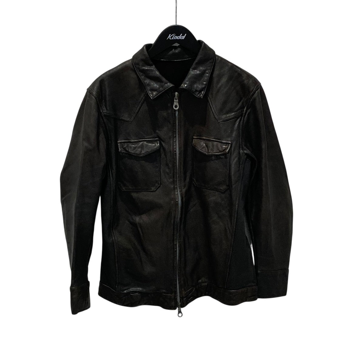 ISAMU KATAYAMA BACKLASH 24SSMARYAM DEER SHIRTレザージャケット2036-054 古着・中古-1枚目のアイテム画像