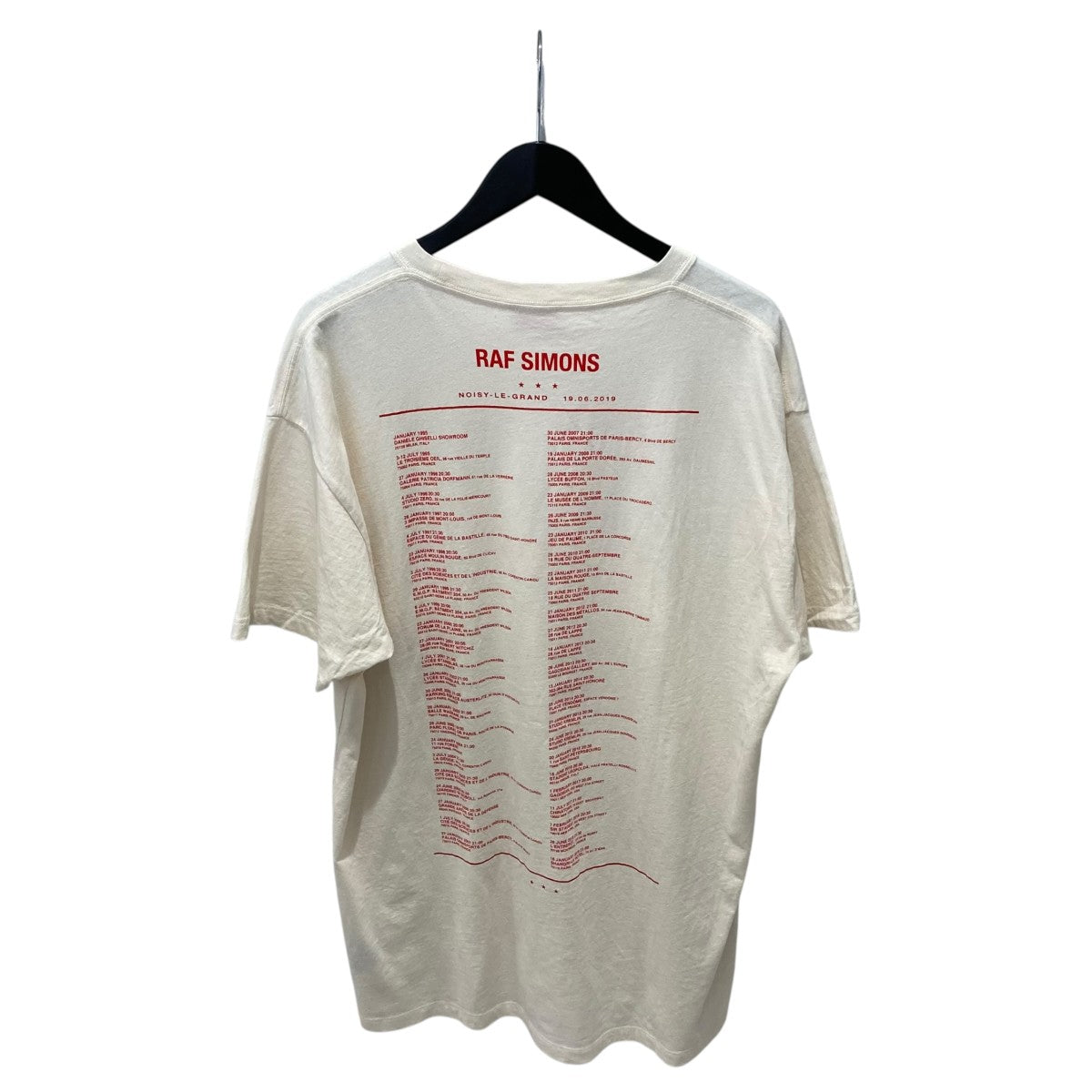 RAF SIMONS プリントTシャツ19001-00013 古着・中古-2枚目のアイテム画像
