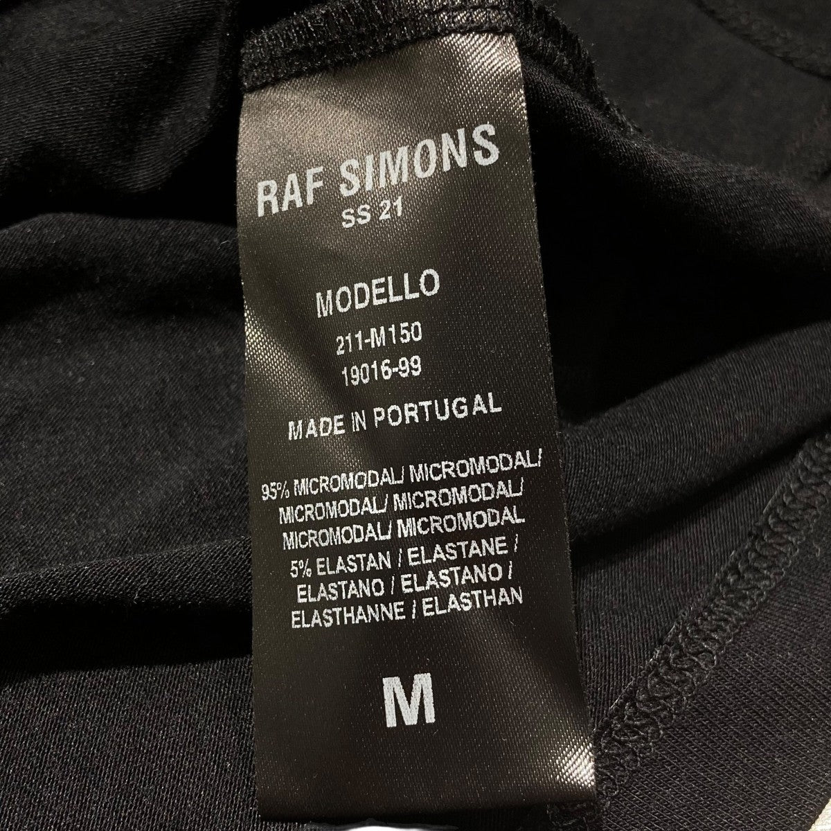 RAF SIMONS(ラフシモンズ) タートルネックカットソー ブラック