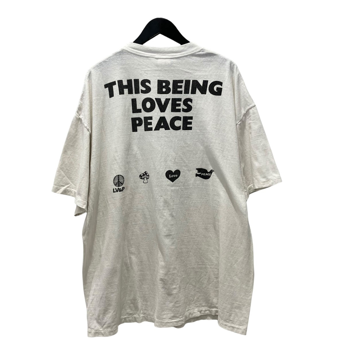 READYMADE 24SSSS T-SHIRT PEACE WHTプリントTシャツRE-CO-WH-00-00-274 古着・中古-2枚目のアイテム画像