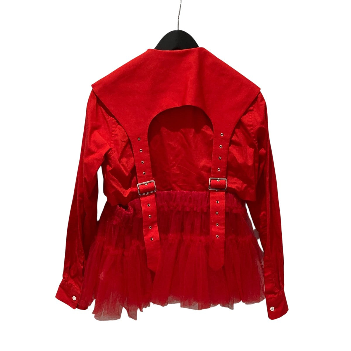 noir kei ninomiya(ノワールケイニノミヤ) 25SS綿ブロード×チュール