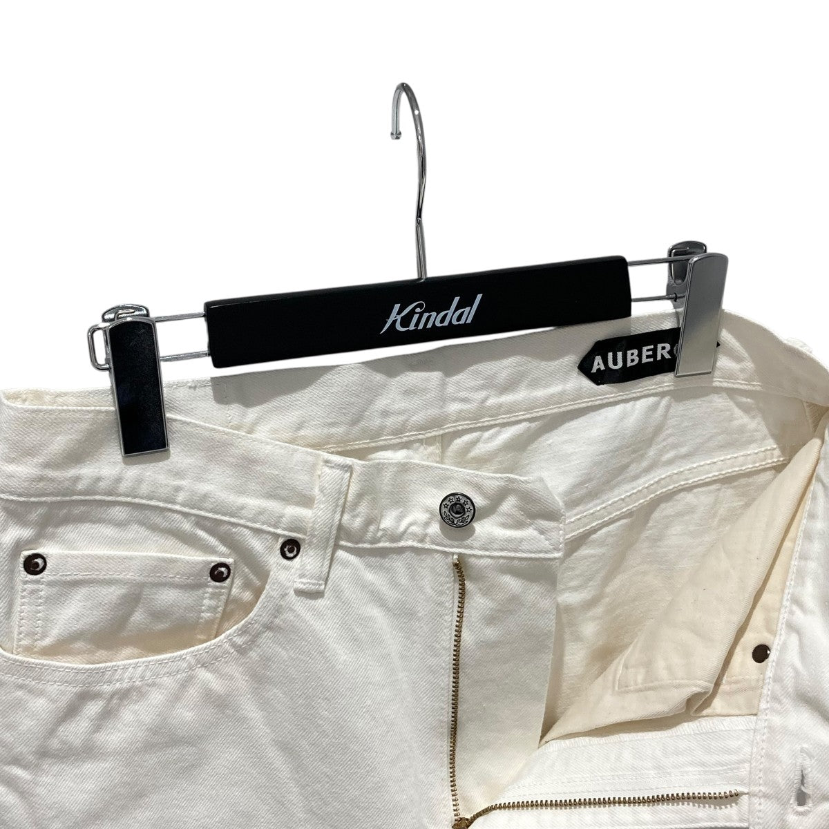 AUBERGE(オーベルジュ) Phil Menpuホワイトデニムパンツ ホワイト