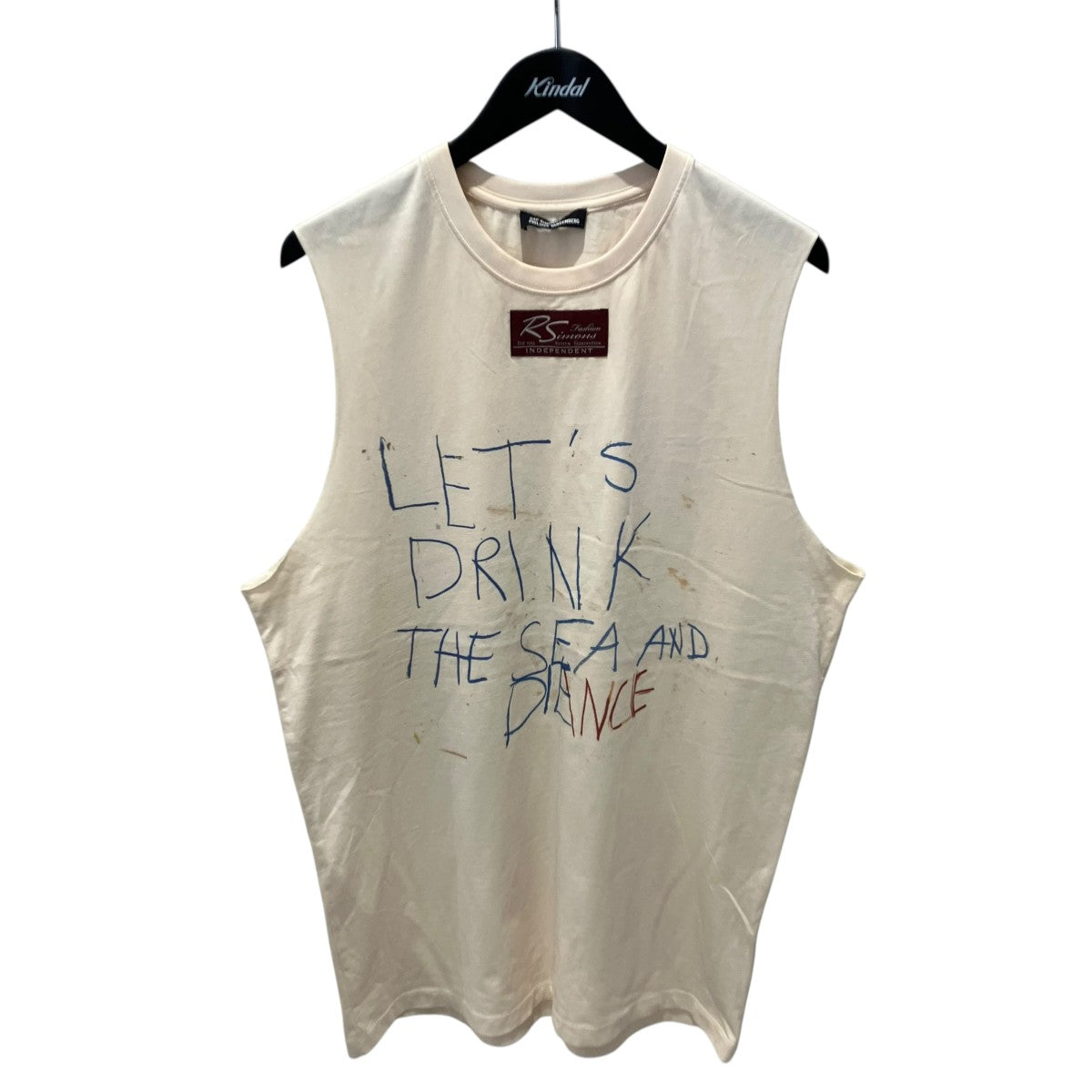 RAF SIMONS philippe vandenbergノースリーブカットソー231-185D 古着・中古-1枚目のアイテム画像