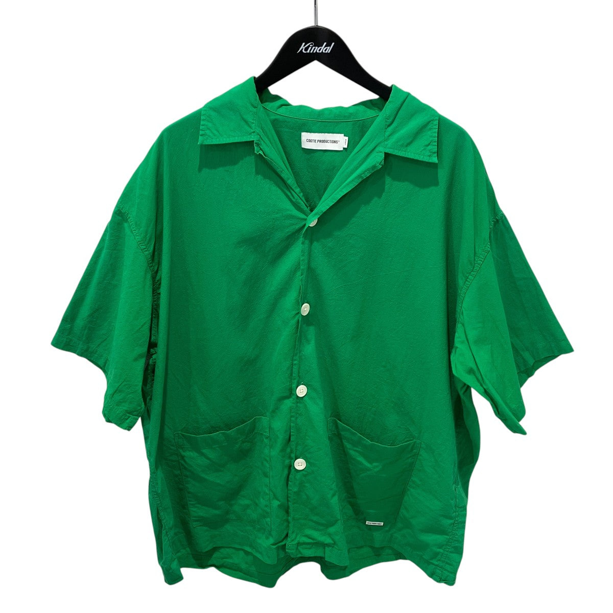 Finx Cotton Cordlane Open Collar S／S Shirt半袖シャツ