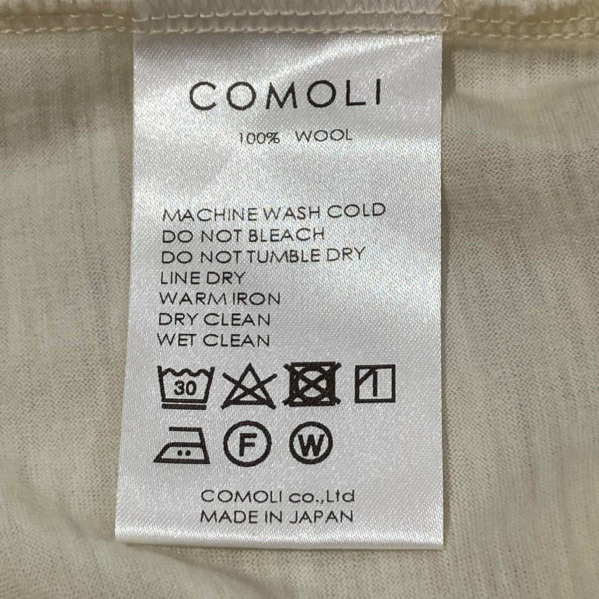 COMOLI サマーウール 半袖TシャツTシャツZ01-05023 古着・中古-6枚目のアイテム画像