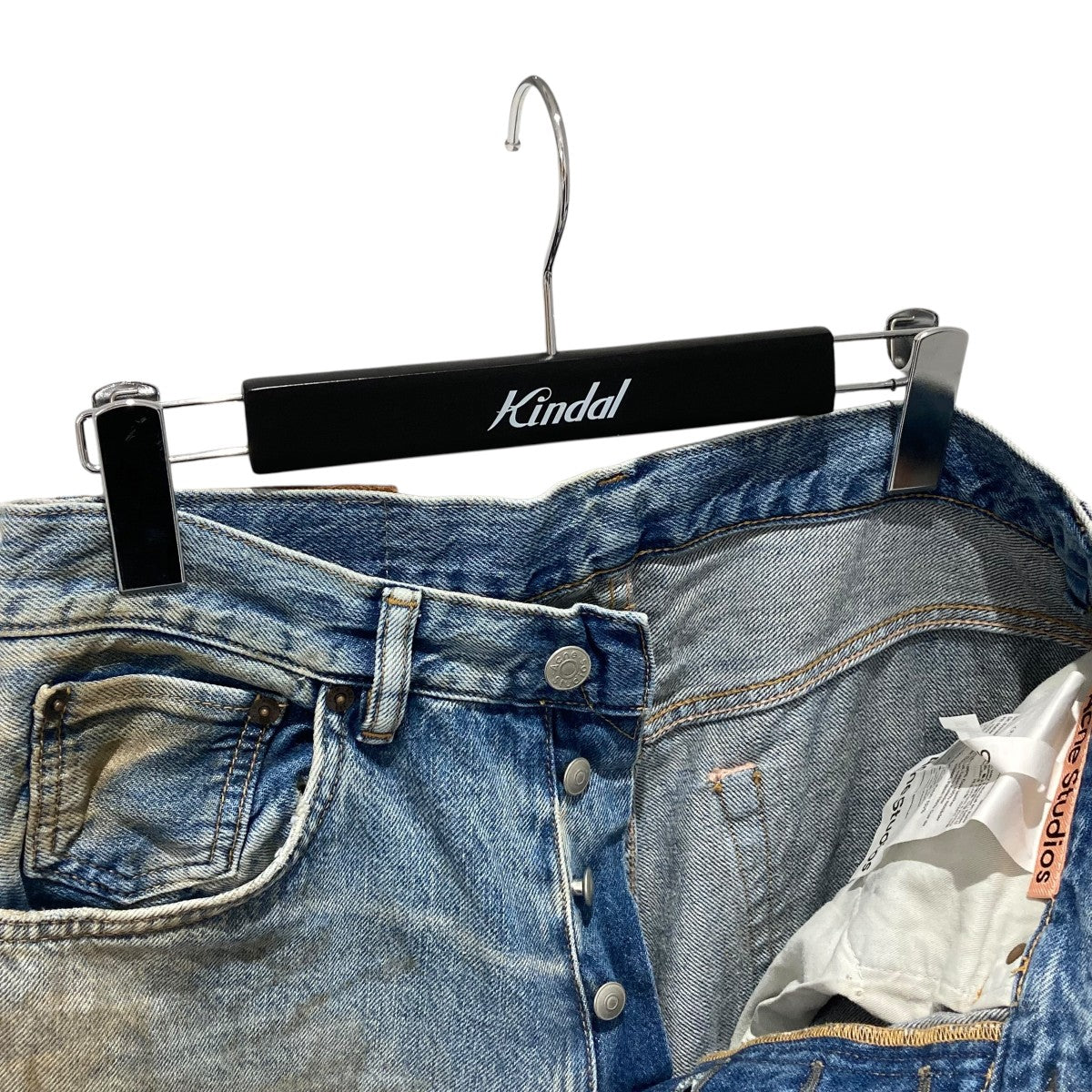 Acne Studios フィット ジーンズ ワイドデニムパンツ ACNE STUDIOS(アクネストゥディオズ) ダメージ加工レギュラー