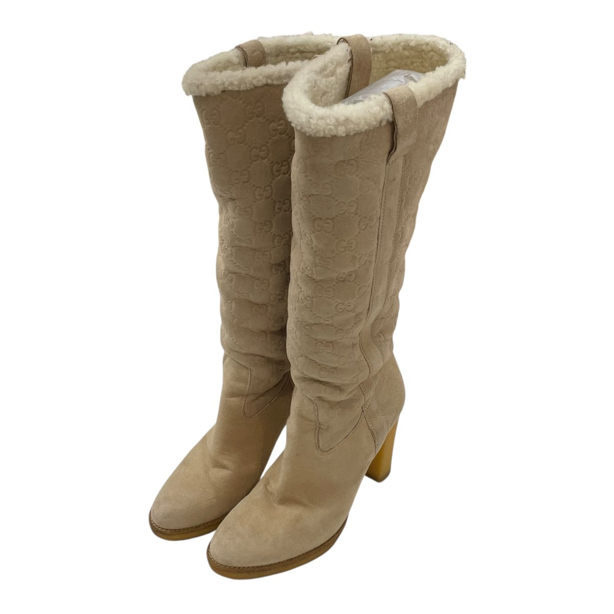GUCCI(グッチ) ムートンブーツ ベージュ サイズ 37｜【公式