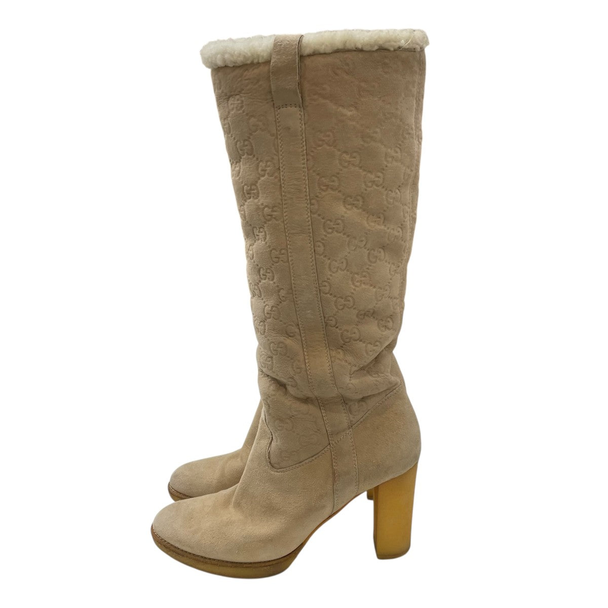 GUCCI(グッチ) ムートンブーツ ベージュ サイズ 37｜【公式