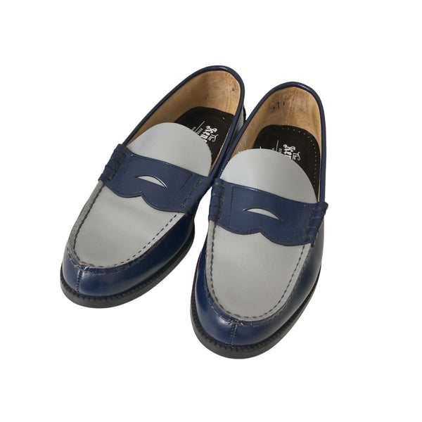 THE KENFORD(ケンフォード) ローファー グレー×ネイビー サイズ 26 1/2