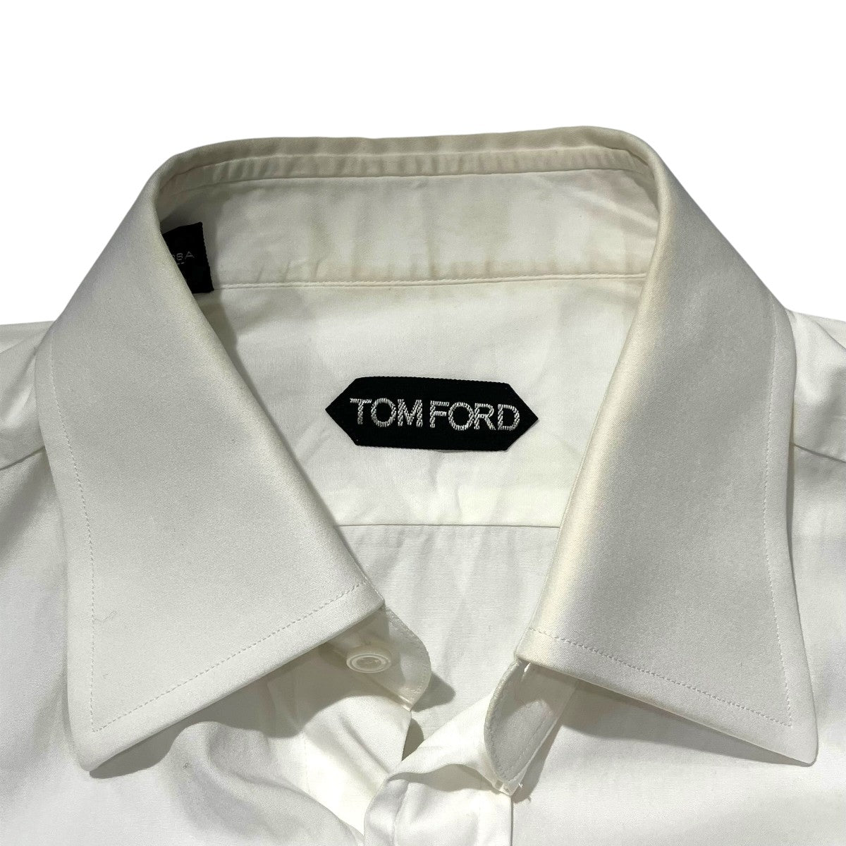 TOM FORD セミワイドカラーダブルカフスシャツ長袖シャツ94N2JE 古着・中古-6枚目のアイテム画像