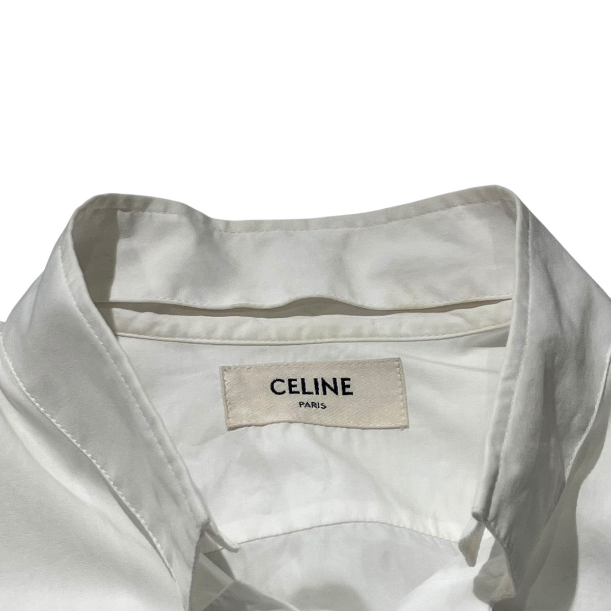 CELINE インバーテッドカラー ルーズシャツ コットンポプリン長袖シャツ2C913091F 古着・中古-8枚目のアイテム画像