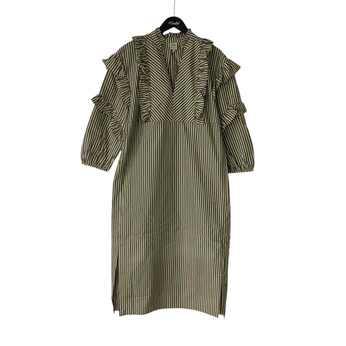 BAUM UND PFERDGARTEN AHADIストライプコットンワンピース23831-AW24-8 古着・中古-1枚目のアイテム画像