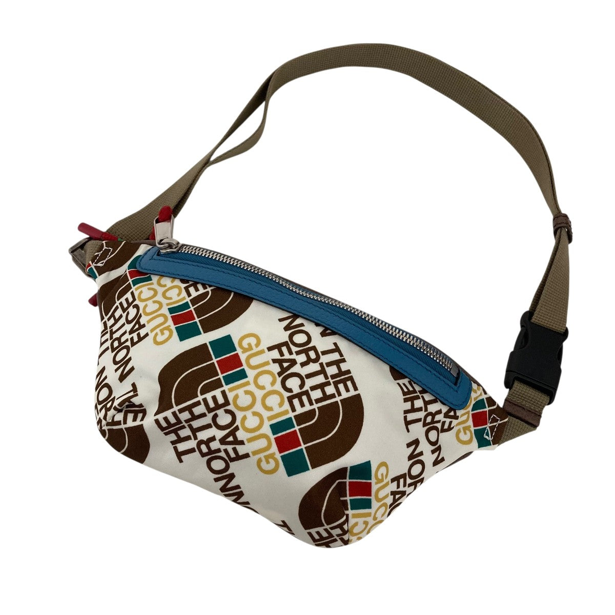 GUCCI×THE NORTH FACE ベルトバッグ 650299 ホワイト×カーキ｜【公式