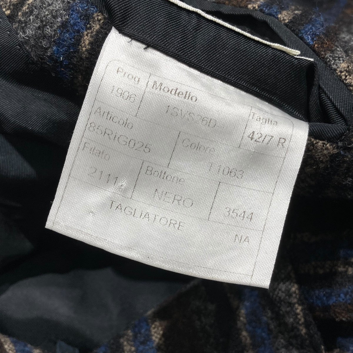 TAGLIATORE(タリアトーレ) ストライプテーラードジャケット ブラウン