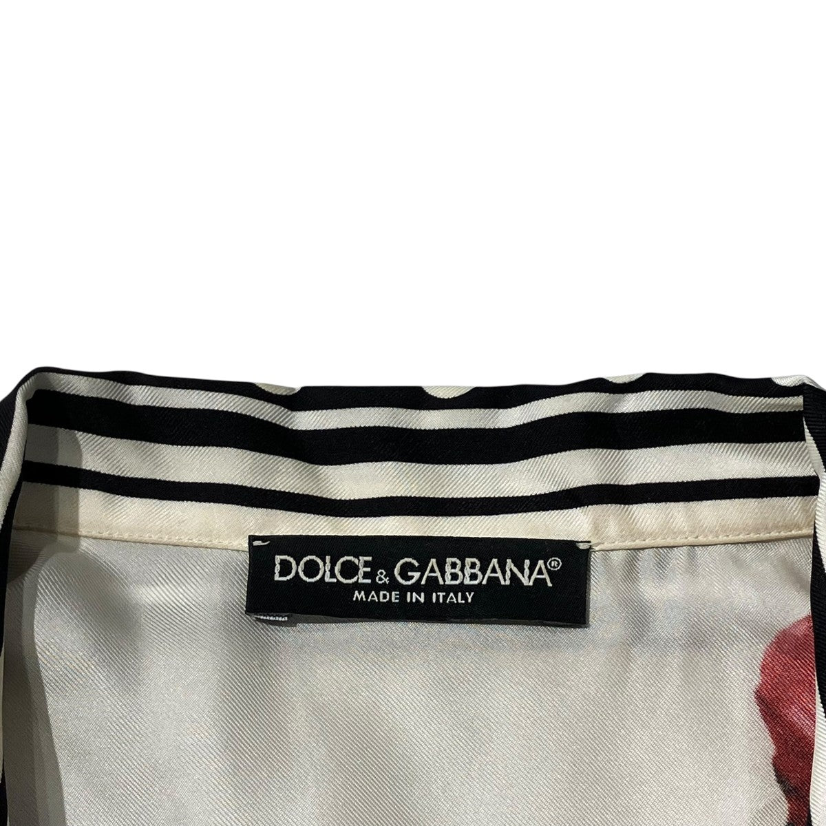 DOLCE ＆ GABBANA 花柄シルクオーバーサイズ開襟シャツ半袖シャツF5P88T 古着・中古-7枚目のアイテム画像