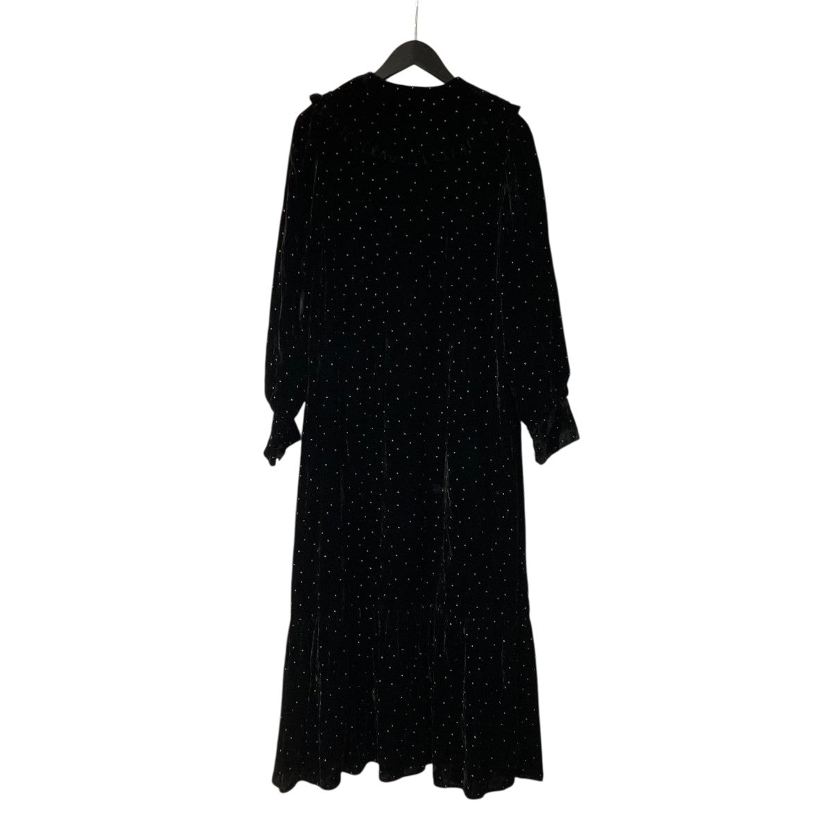 ne quittez pas(ヌキテパ) Velvet Glitter Print Frill Collar