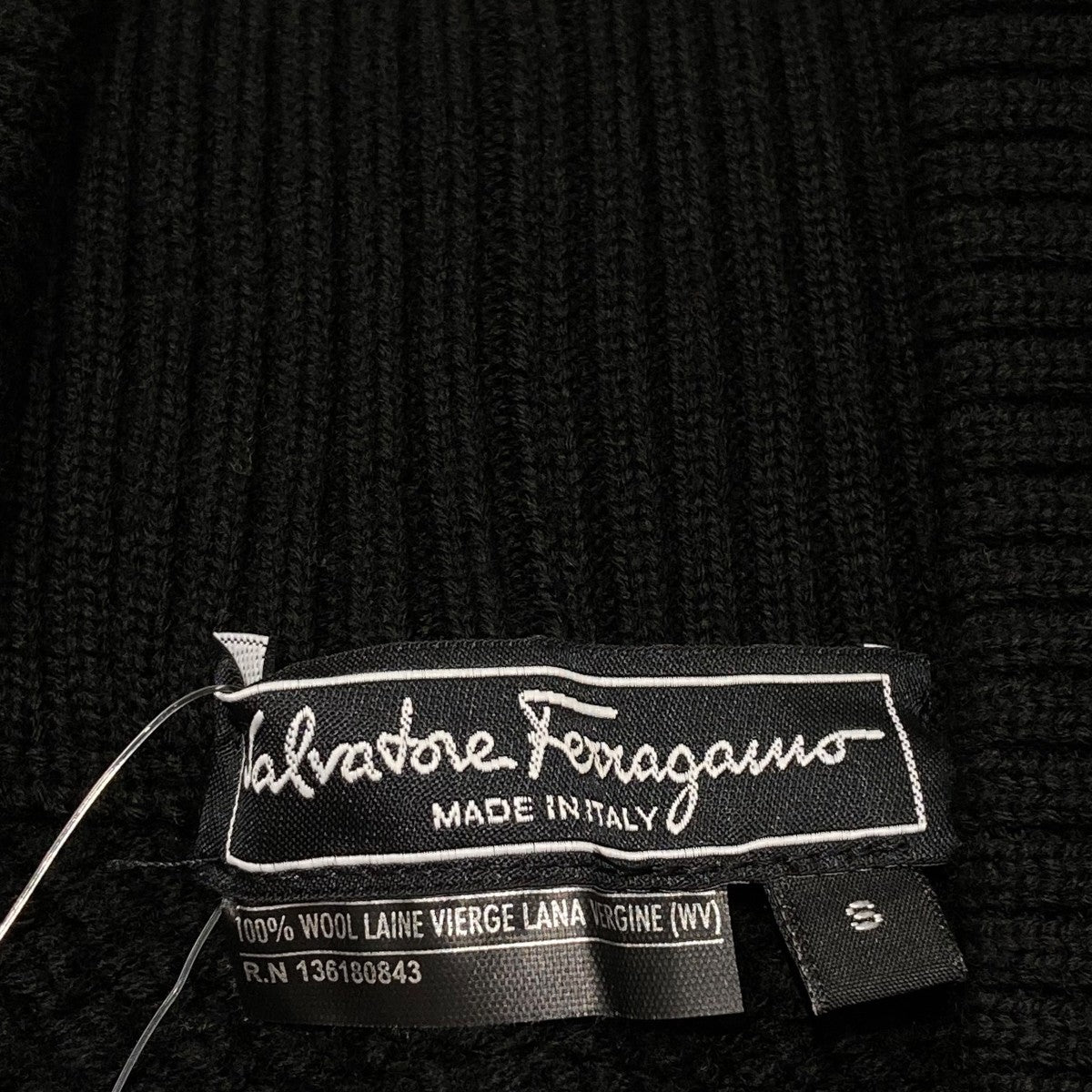 未使用級 サルヴァトーレフェラガモ ポンチョ 羽織 リアルラビットファー ニット Salvatore Ferragamo(サルヴァトーレフェラガモ) ガンチーニ