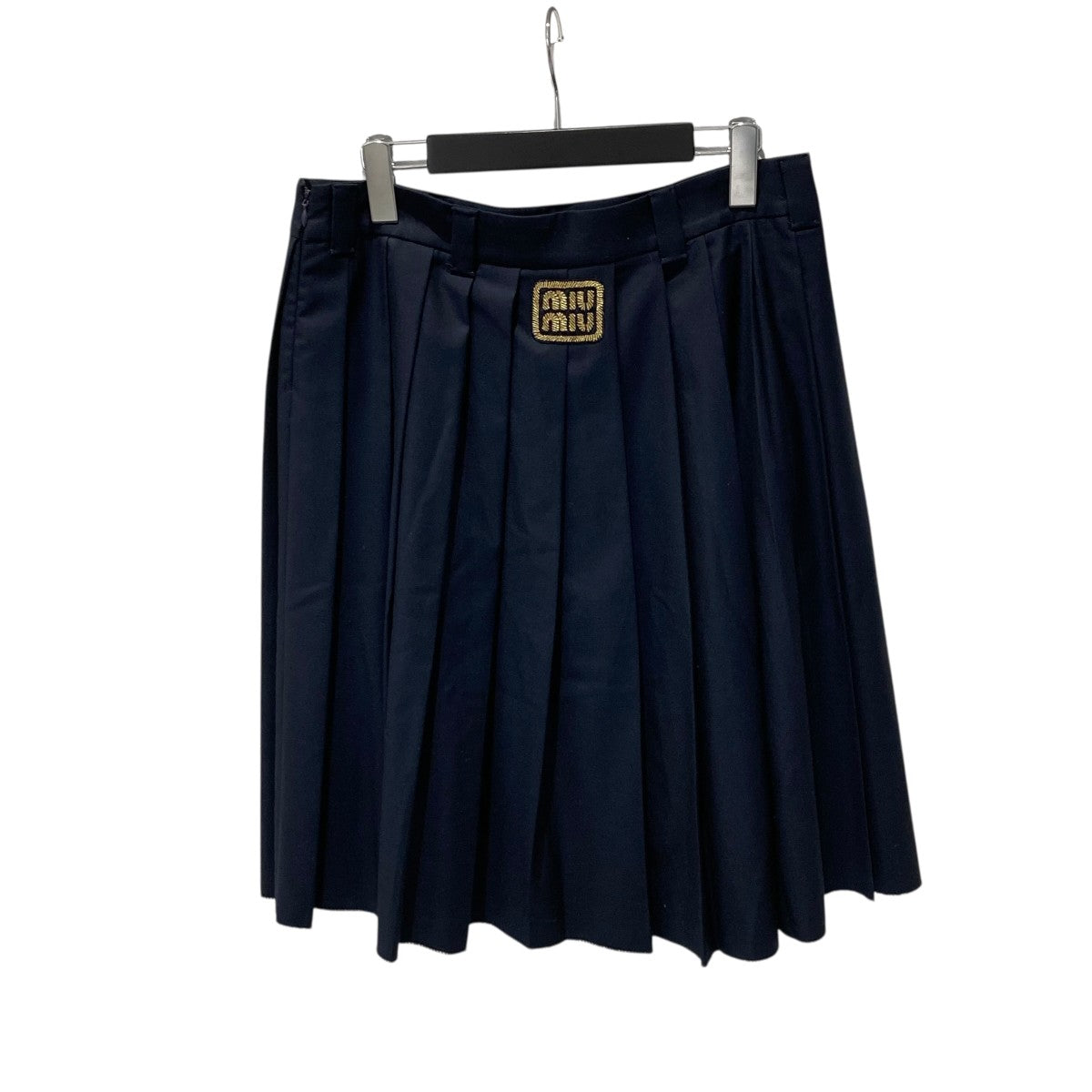 MIU MIU ウールプリーツスカートMG2052 古着・中古-2枚目のアイテム画像