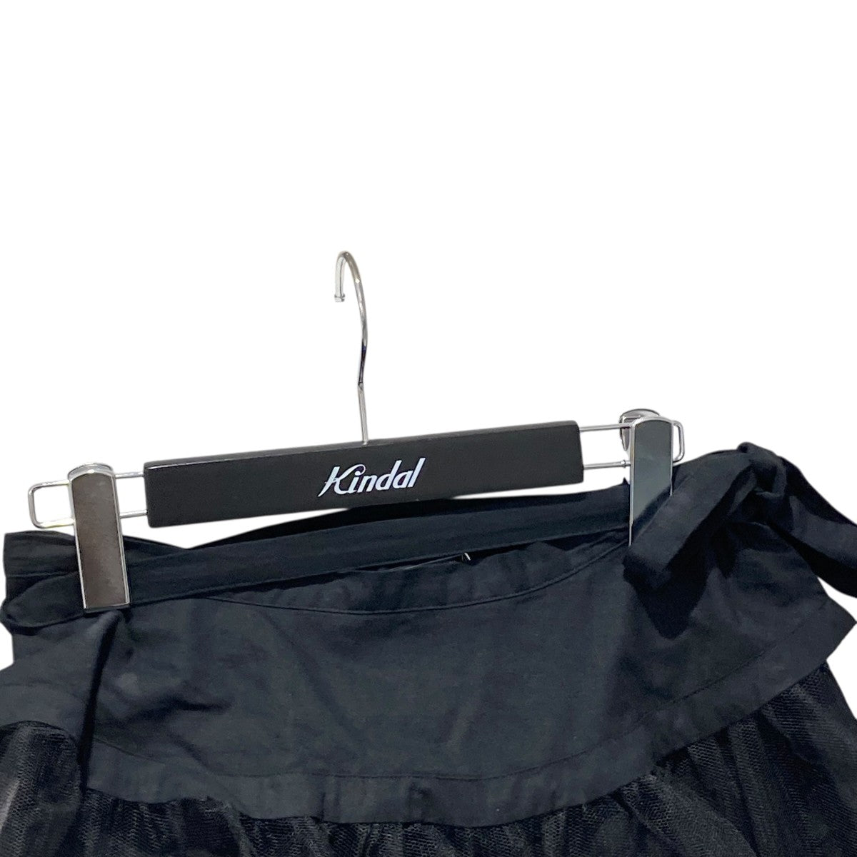 LUDLOW(ラドロー) 25SSApron-tulle skirtチュールスカート ブラック