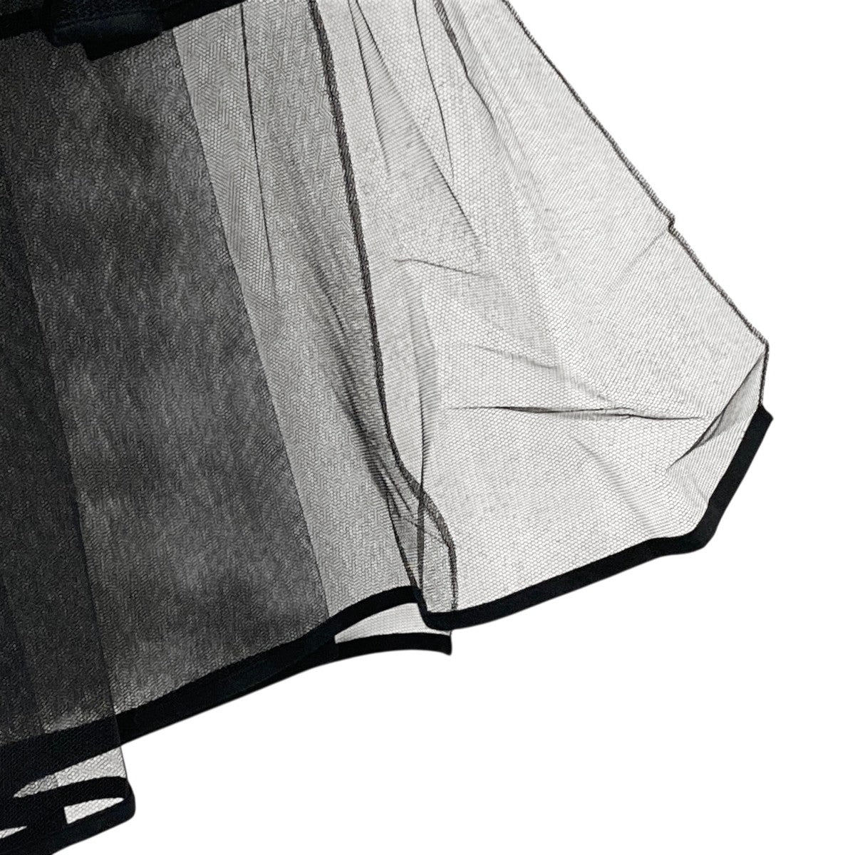 LUDLOW(ラドロー) 25SSApron-tulle skirtチュールスカート ブラック
