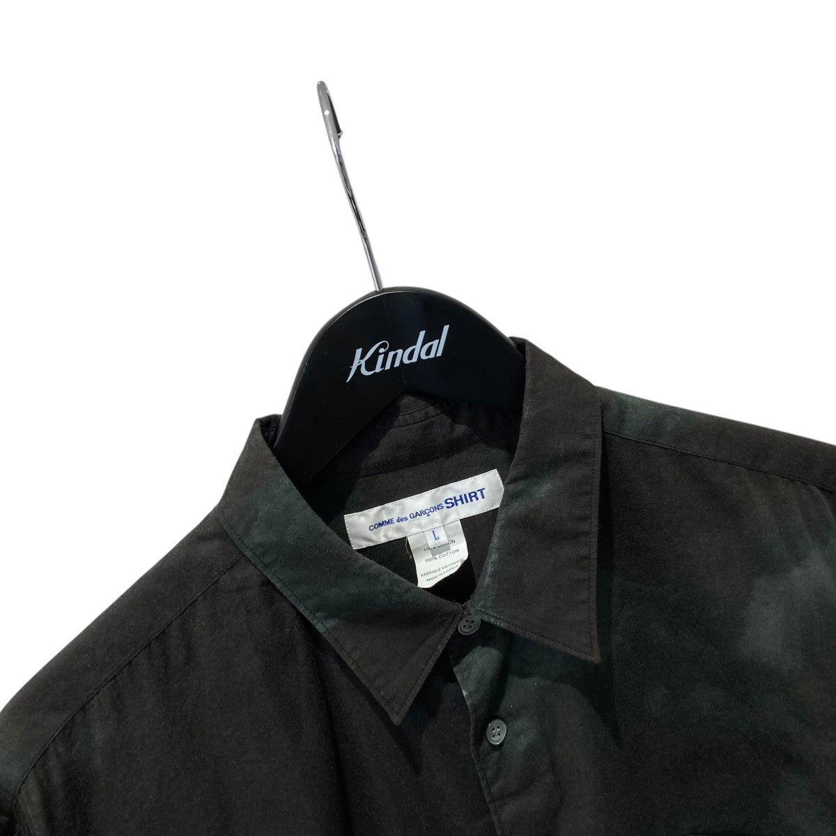 COMME des GARCONS SHIRT cotton poplin with tie and die printタイダイプリント半袖シャツFI-B031 古着・中古-3枚目のアイテム画像