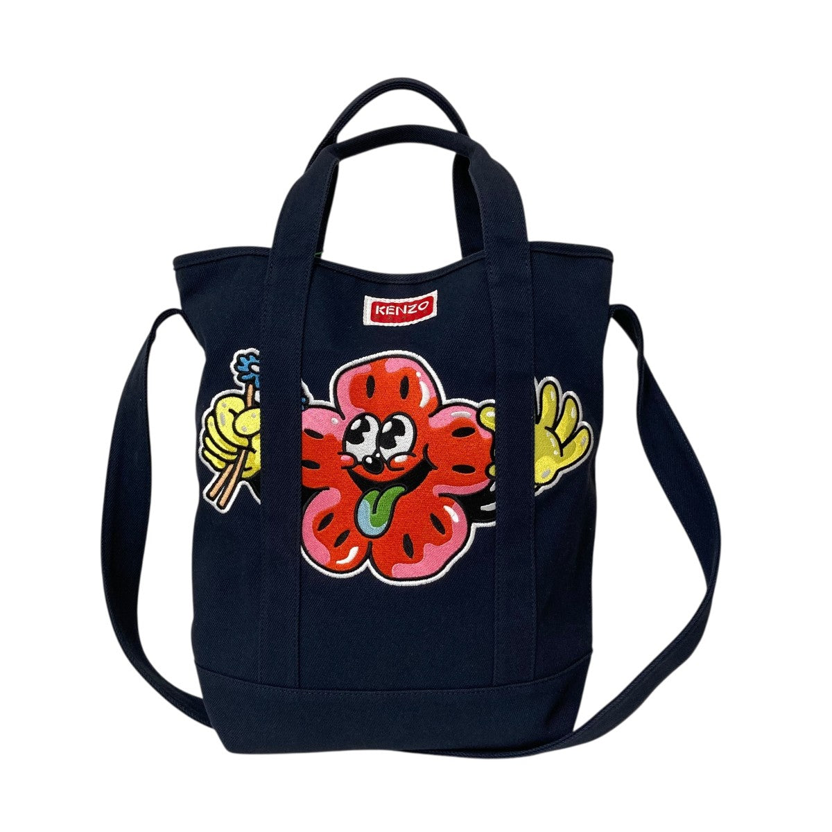 KENZO(ケンゾー) メッシュロゴクラッチバッグ ブルー サイズ ONE