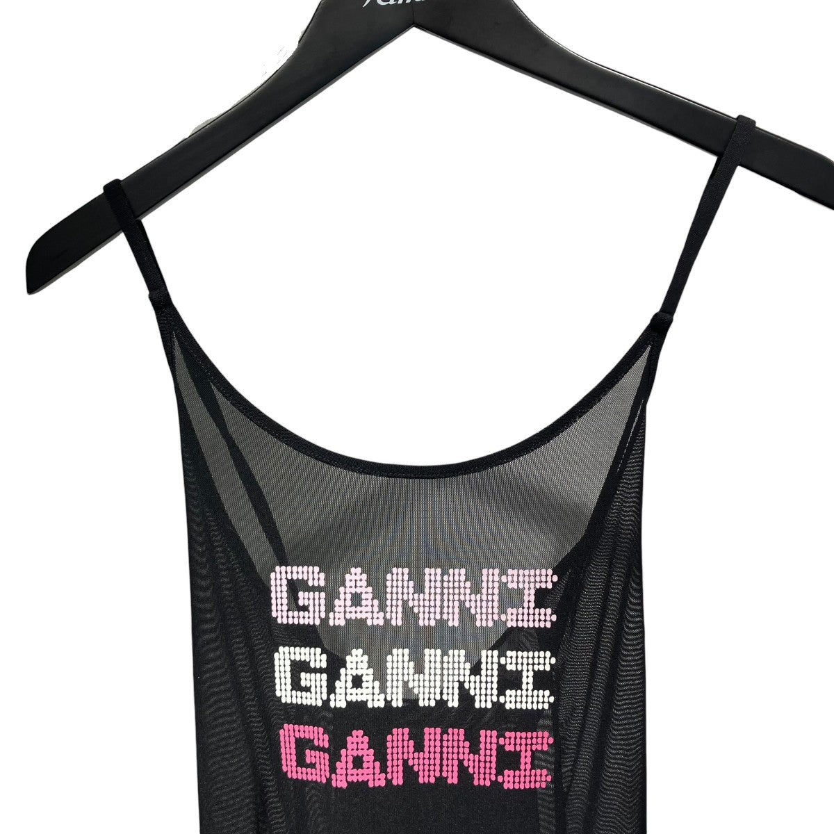 Ganni Mesh Cover Up Slip Dressキャミソールワンピース3629 古着・中古-3枚目のアイテム画像