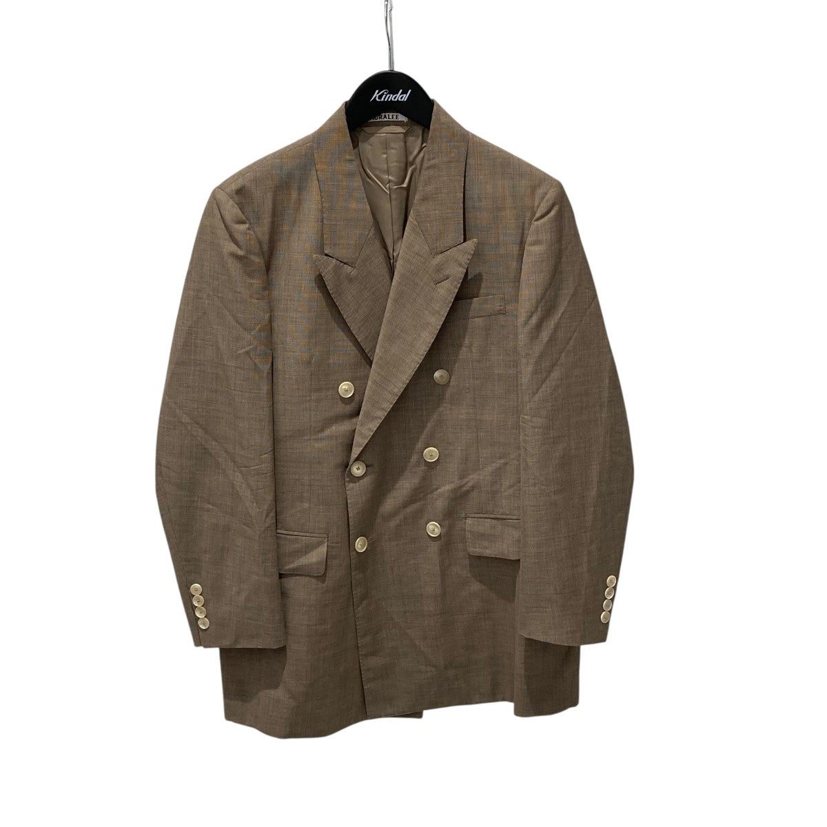 AURALEE 25SSTROPICAL WOOL KID MOHAIR DOUBLE BREASTED JACKETダブルジャケットA25SJ03WM 古着・中古-1枚目のアイテム画像