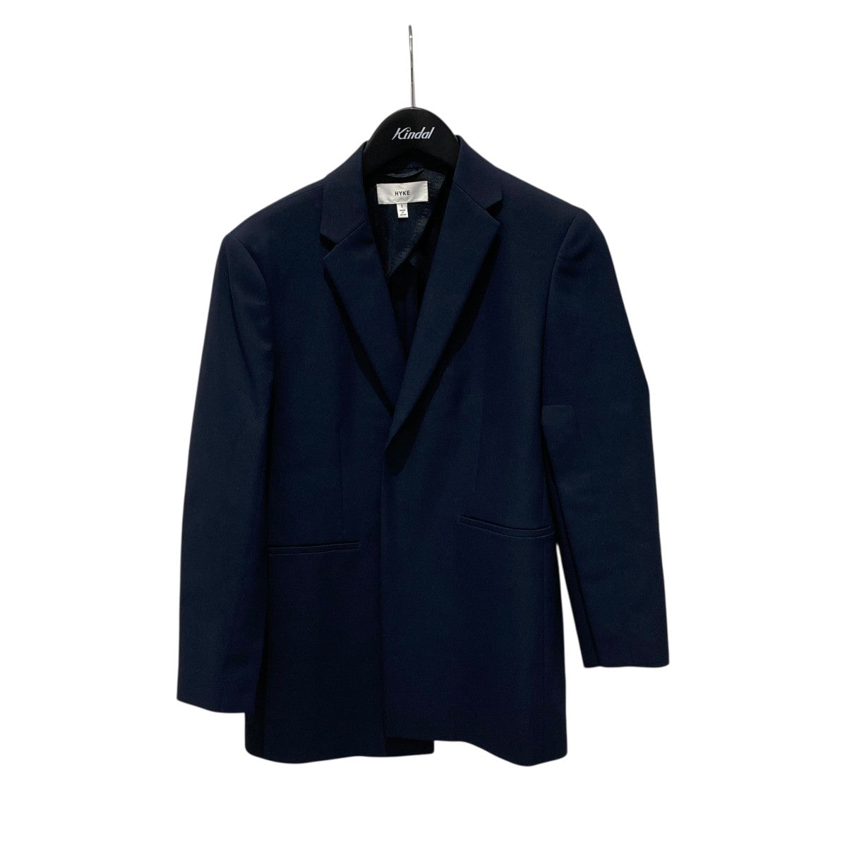 HYKE ネイビーミリタリージャケット HYKE(ハイク) ポリエステルボタンレスジャケット212-17318 212-17318