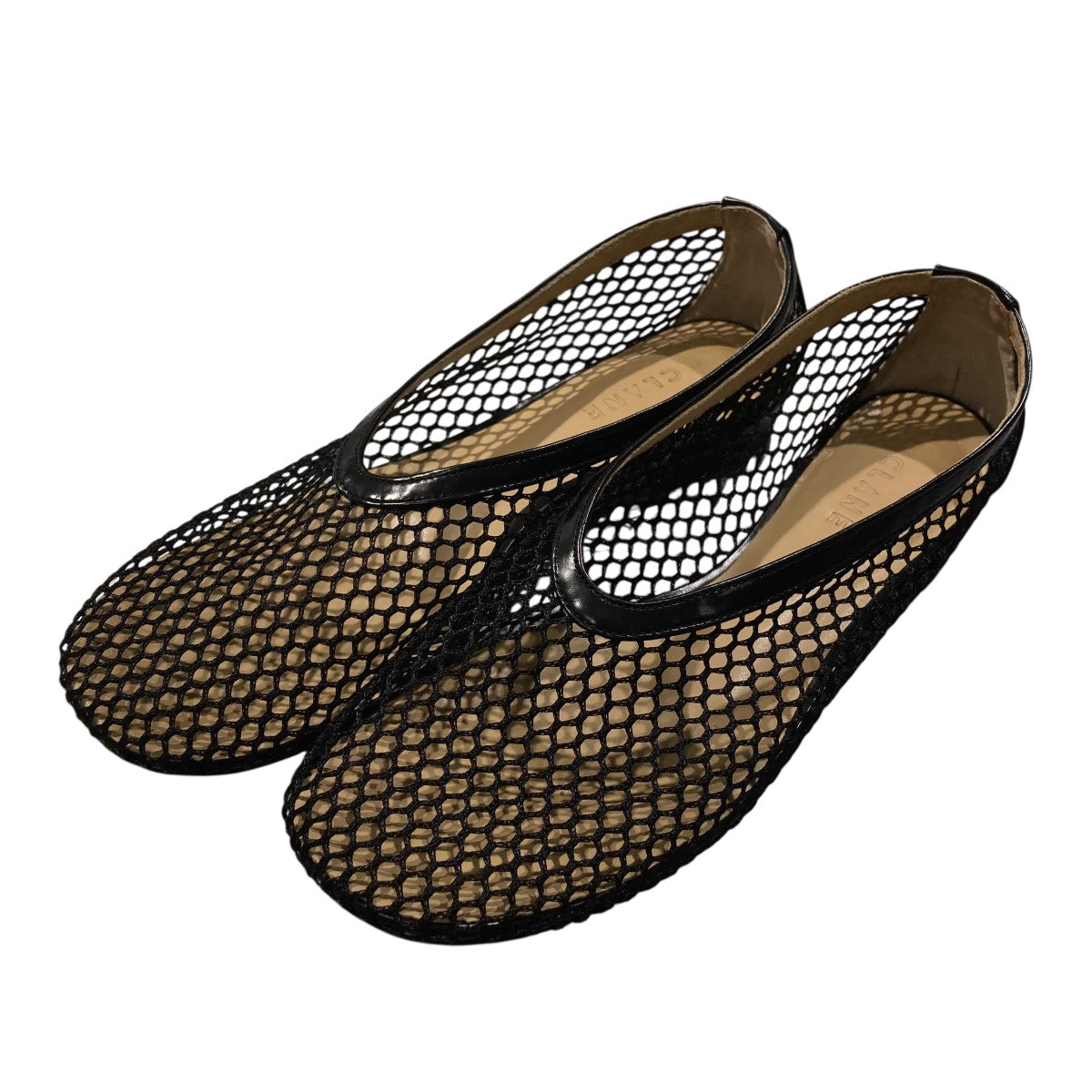CLANE MESH OBLIQUE TOE FLAT SHOES 古着・中古-1枚目のアイテム画像