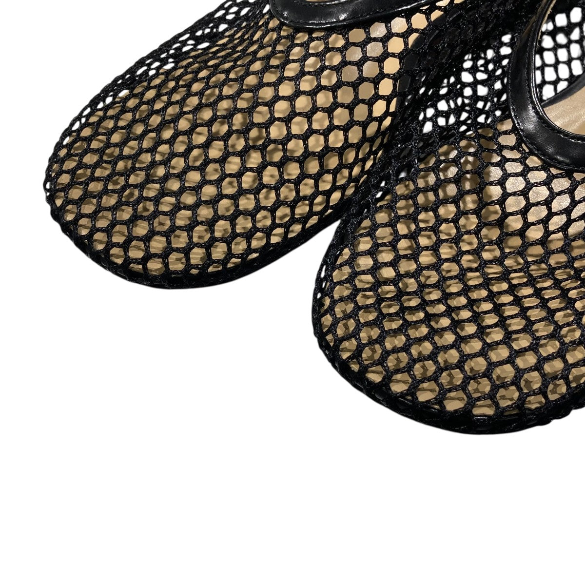 CLANE MESH OBLIQUE TOE FLAT SHOES 古着・中古-4枚目のアイテム画像